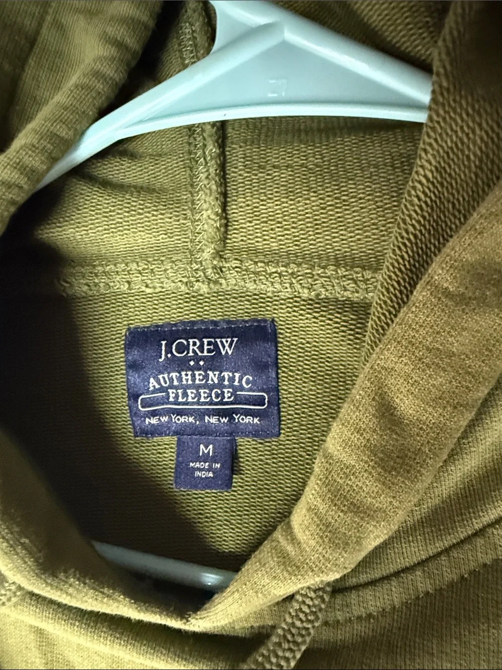 J. Crew Olive Green Pullover Hoodie
